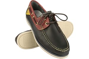 Zerimar Scarpe da Barca in Pelle per Uomo | Scarpe da Barca Uomo Estive | Scarpe da Uomo Nautiche | Mocassini Uomo