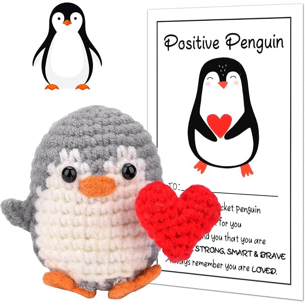 5 Stück Pocket Penguin Hug – Mini-Pinguine Mit Ermutigungskarte, Geschenkidee