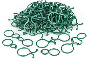 KINGLAKE Pack of 200 Plant Clips for Climbing Plants, Plant Clips Attachment, Plant Clips Small, Plant Rings Plant Support Clip Garden Clips Flowers Clip