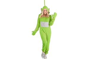 FUN COSTUMES Adult Teletubbies Dipsy Jumpsuit Fancy Dress Costume