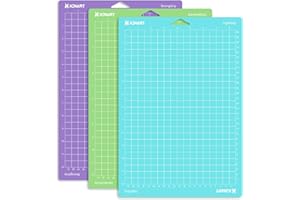 XINART Schneidematte für Cricut Joy Xtra 8.5x12,21.6 cm x 30.5 cm Varietygriff Zubehör für Cricut Karten, Papier, Vinylfolie, PlotterSchneide mit Raster flexibel und haltba (3 Stück)