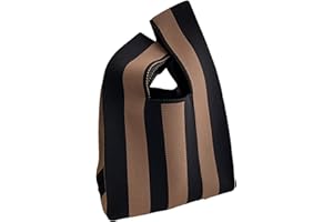 Monozoz Bolso de compras de punto para mujer - Bolsos de punto Bolso de mano de nudo japonés Bolso de compras ligero | Bolso de hombro, bolsos de trabajo diarios, bolsos hobo para niñas y mujeres