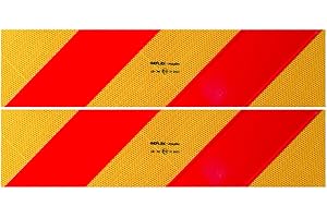 CORA 001890168 Lot de 2 Bandes réfléchissantes pour remorques homologuées