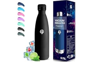 Grsta Thermos Flask, 750 ml, Stainless Steel, Leak-Proof, 24 Hours Cold & 12 Hours Warm, BPA-Free, Double-Walled Vacuum Insulated, for Camping, Gym, Hiking, Office