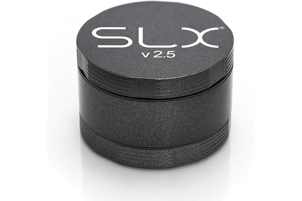SLx Moulin à épices/Herbes et à Tabac - 50,8 mm - en métal - Anthracite - 5,8 x 5,8 x 3,2 cm