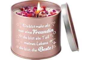 Duftkerzen Geschenke für Beste Freundin, KAAYEE 9oz Lavendel Duftkerzen Weihnachten Geschenke für Freundin, Geburtstagsgeschenk für Freundinnen, Freundschaft Geschenke für Frauen (Freundin 2)