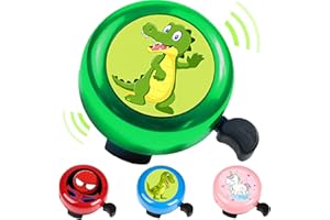 QXNDXQ Campanello Bici Bambino Ragazze Ragazzi,Campanello per Manubrio per Bambini in Lega di Alluminio,Il Suono Della Suoneria è Chiaro e Forte per Bicicletta Mountain Bike Scooter Bici Senza Pedali