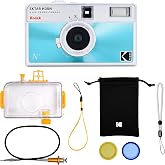KODAK EKTAR H35N Yarım &Ccedil;er&ccedil;eve Film Kamera Premium Kiti,35mm Yeniden Kullanılabilir,Su Ge&ccedil;irmez Kılıf,Kablo &Ccedil;ıkarıcı,Renk Fil