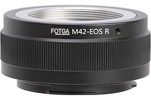 Fotga Anello adattatore M42-EOSR per obiettivo M42 a vite per fotocamera mirrorless Canon EOS R RP R5 R6 RF Mount