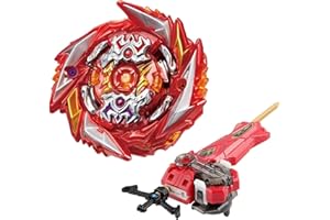 Netoke Gyro Burst Kreisel Set, 4D Metall Fusion Kampf Kreisel, Mit Battling B-200 Heiliges Schwert Launcher LR Geschenk-Set, Modelle: B-179