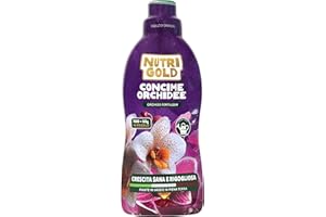 NutriGold® fertilizante Orquídeas | Abono Específico para Orquídeas con Microelementos Quelados - Floraciones Largas y Hojas Brillantes - Km0 - Líquido 700g + 50g Gratis
