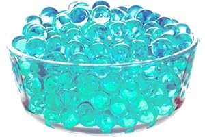 ZOWOKI Water Beads for Vases 6,000 Plus - 50 g Water Gel Jelly Balls Vase Filler - Beads for Floating Candles Making, Wedding Party, Decorative Home Accessories Plants and Craft (50g Sky Blue)
