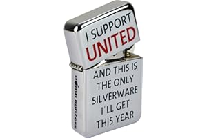 KAPOW GIFTS Funny Gift for Manchester Utd football fan Joke I Support Man United Lighter