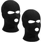 HAGOT Pasamonta&ntilde;as, 3-Agujeros / 2-Agujeros Pasamonta&ntilde;as, Balaclava, Punto de Invierno Cubierta Facial c&aacute;lida, Gorro de Esqu&iacute;