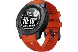 ANBEST Silikon kompatybilny z Garmin Instinct 2, sportowy zamiennik do Garmin Instinct 2/Instinct/Instinct Esports/Instinct Solar dla mężczyzn i kobiet