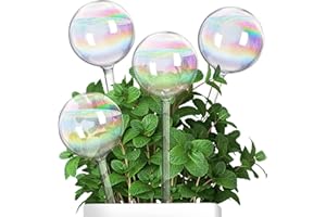 Jazlyvex Plant Watering Devices, Plant Watering Globes Glass, Self Watering System for Plants 4PCS
