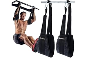 LINSTER Boucles abdominales, sangles ventrales suspendues pour soulever les jambes, sangle rembourrée épaisse pour osciller