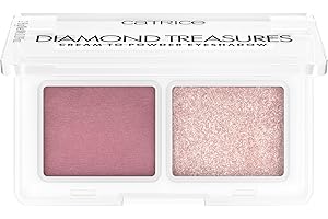 ‎CATRICE Catrice Diamond Treasures Cream to Powder Eyeshadow, Lidschatten, Nr. 020, Pink, 2 Pink-Töne, langanhaltend, hochpigmentiert, glitzernd, vegan, Nanopartikel frei, ohne Parfüm, ölfrei, 1er Pack (2.8g)