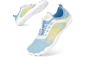 Bigzagger Barfußschuhe Damen Herren Traillaufschuhe mit Breite Zehenbox und Zero-Drop Sohlen Leicht Atmungsaktiv Barfuss Schuhe Komfort rutschfest Zehenschuhe Sportschuhe Fitnessschuhe