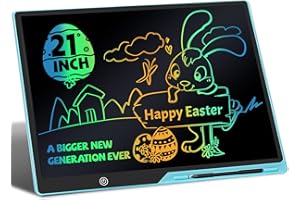 KINAYUE LCD-Schreibtablett für Kinder, Wiederaufladbare 21 Zoll Zeichentafel Ostern Geschenk, Vorschule Lernen Spielzeug Weihnachten Geburtstag Geschenk 3 4 5 6 7 Jahre alt Mädchen Jungen