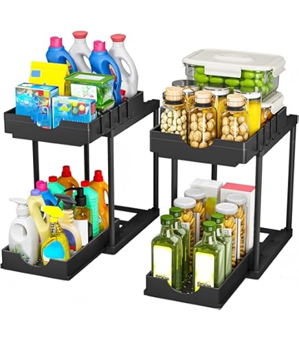 Rangement Casserole Tiroir Cuisine Support Distributeur Sacs Poubelle Lot De 4 - Adhésif Sans Perçage - Pour Armoire, Cuisine, Rangement Range Sac Plastique