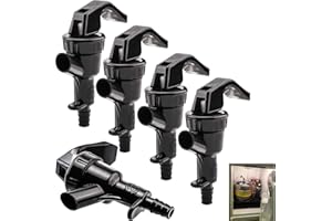 AUXPHOME Paquete de 5 grifos para picnic, desconecta, botella, grifo dispensador de líquido, grifo dispensador de cerveza, dispensador de picnic, fiesta, bote, palanca, llave de grifo