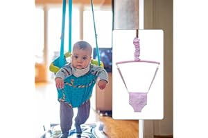 JINGLING Jump Türhopser, Baby Tür Schaukel Springen Übung Türhopser Türrahmen Jumper, Baby Ab 6 Monate, Höhenverstellbar, Zum Klemmen, Ohne Bohren, Einfache Montage
