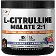 Asitis Nutrition Atom L Citrulline Malate Powder 2:1-100Gms | 48 Servings | 0 Sugar | Improves Tolerance To High-Intensity Exercise | Builds Stamina | Bluerazz Flavour