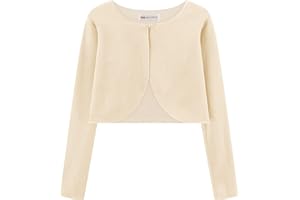 Bolerose Ragazze Maniche Lunghe Velluto Bambini Bambini Maglione Bolero Coprispalla