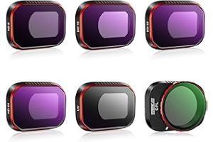 STARTRC Mini 4 Pro Filters, Multi Coated ND Filters Set for DJI Mini 4 Pro Drone Accessories - 6-Pack ND8,ND16,ND32,ND64,UV,CPL Filters(Aluminum Version)