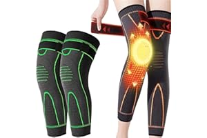 Oaiyeie Ginocchiera autoriscaldante per digitopressione in tormalina, Ginocchiere Modellanti per digitopressione in Artemisia, Ginocchiere autoriscaldanti per Uomo e Donna (Green,L)