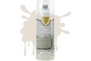 H HANSEL HOME Pintura Spray a la Tiza Color Pastel Acabado Ultra Mate - Blanco Roto 400ml