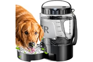 LESOTC Portable Dog Water Bottle Bowl - 2800ml Travel Water Bowl Dispenser for Dogs Leak Proof, Suitable for Large Pet Drinking, A Must Have for Outdoor, Camping, Walking, Beach, Hunting, and Other Scenes