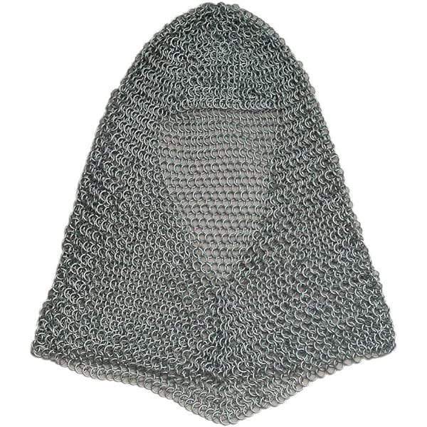 Catena Medievale In Alluminio Posta Coif Butted Rievocazione Armatura - Foto 7