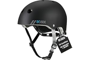 80SIX Multi-Sport Skateboard Helmet with Adjustable Fit Dial for Kids, Teens, Adults-Certified Hardshell Protective Scooter, 