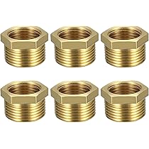 PHMING 4 Pièces Raccord Plomberie, Filetage Mâle à Mamelon