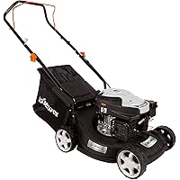 DELTAFOX Benzin Rasenmäher - 4-Takt Motor RATO RV125-127,1 cm³ Hubraum - 400 mm Schnittbreite - 40l Grasfangsack - 0,8 l…