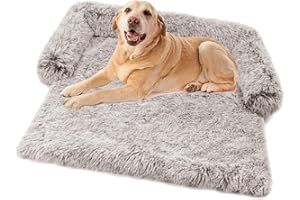 Vinnykud Tapis pour Chien en Peluche, Canapé Chien Grande Taille Coussin - Couverture pour Animaux de Compagnie avec Fermeture éclair, Lit pour Chien Canapé Lavable, Idéal pour Chiens Moyens et Grands
