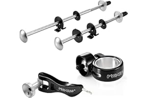 Raleigh Blocco Ruota a sgancio rapido/reggisella Confezione da 3, Set di Serratura per Bicicletta Uomo, Nero