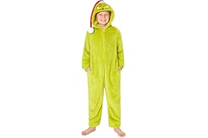 The Grinch Pijama Entero Familias, Pijamas Navidad Familia a Juego de Forro Polar Adulto Infantil Adolescente, Regalo Navidad