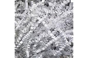 Box.it.pack.it Shredded Crinkle ZigZag Kraft Paper, White, 1kg