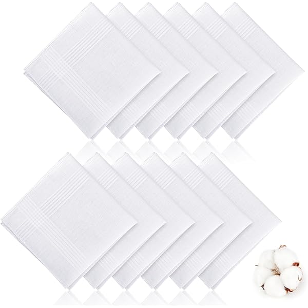 8 Fazzoletti Di Cotone Uomo - 40x40cm, Bianchi, Per Taschino, Tessuto Assorbente E Morbido - Foto 9