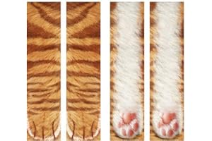 Eurobuy Animal Paw Socks 3D Digital Simulation Print Cat Dog Foot Hoof Paw Feet Crew Socks Adult Socks …