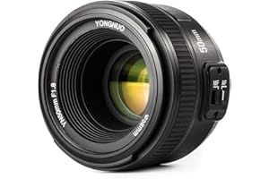 Yongnuo YN EF 50mm f/1.8 AF-Objektiv YN50 Aperture Autofokus für Nikon-Kameras als AF-S 50mm 1.8G Mit WINGONEER Diffusor