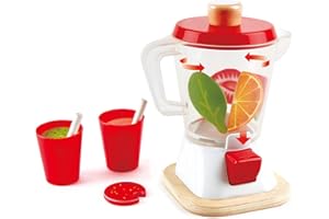 Hape Smoothie-Mixer Bunter Smoothie-Mixer mit Bechern und Trinkhalmen