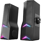Rampage Elegant X10 2.0 Bluetooth'lu Rms 3W*2 RGB Işıklı Multimedia Usb 5V 45dB Gaming Oyuncu Speaker