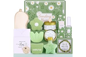 Drazik® Sending Hugs Pamper Gifts for Women Birthday, Hug in a Box Care Package for Her with Pocket Hug Token, Relaxation Bath Gifts Set Thinking of You Get Well Soon Gift for Women Best Friend Bestie