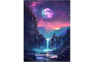 Mafenr Art Diamond Painting Paysage, Diamond Painting Adulte, Paysage Peinture Diamant Adulte pour Cadeaux et Décoration 30x40 cm