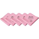 Vileda Professional, PurMicro Active Microfibre Cloth, Red, 5 Units, Purple, 38 x 35 cm