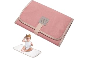 BAOQIFONG 1/4 pièces Pliable Matelas a Langer de Voyage, Matelas à Langer Bébé, Tapis à Langer pour Bébé | Baby Matelas à langer pliable pour les déplacements - idéal pour les familles actives